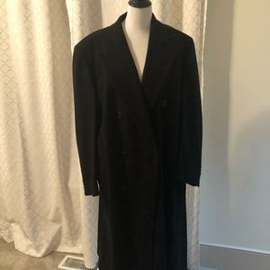 Men’s Black wool trench coat